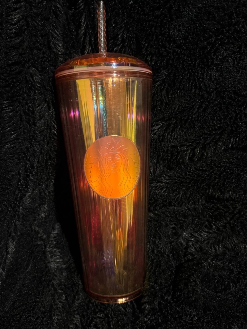 Starbucks Rose Gold Tumbler dome lid and straw